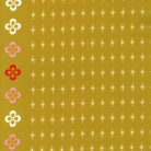 Cotton + Steel - 0005002 - Mustárszín, csillagok