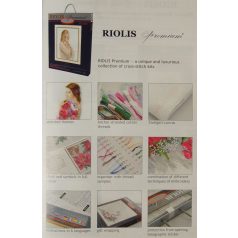   Riolis Cseresznyevirág -100/034 Premium keresztszemes készlet - 40 x 30  cm