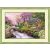 Riolis 1098- Tavaszi táj  keresztszemes készlet - 38 x 26 cm
