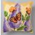 Vervaco keresztszemes párna előlap - Orgona pillangókkal - 1200-906