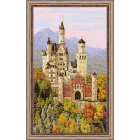 Riolis keresztszemes készlet - Neuschwanstein kastélya - 1520