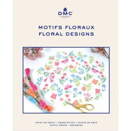 DMC keresztszemes mintafüzet - Virágok - 15758-22