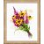 Riolis keresztszemes készlet - Kasvirágok 1577
