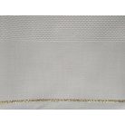 Rico hímezhető terítő alap -Fehér terítő arany csíkkal 16220.70.21