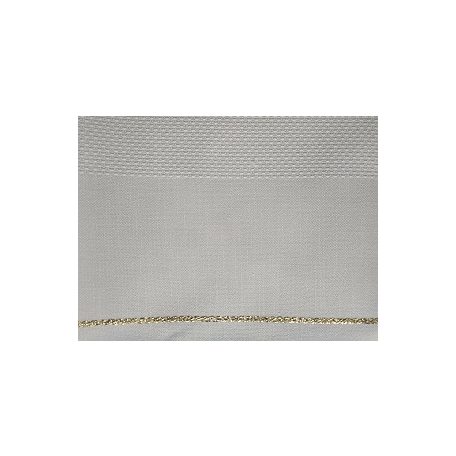 Rico hímezhető terítő alap -Fehér terítő arany csíkkal 16220.70.21