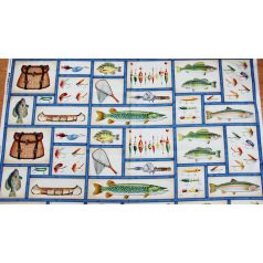 Pamutvászon panel - Horgászoknak - 24031