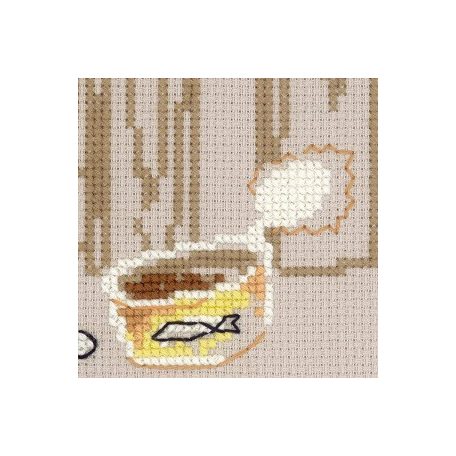 Riolis keresztszemes készlet - Rocky a cica - 1649