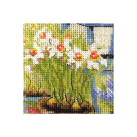 Riolis keresztszemes készlet - Cottage Garden Tavasz - 1656