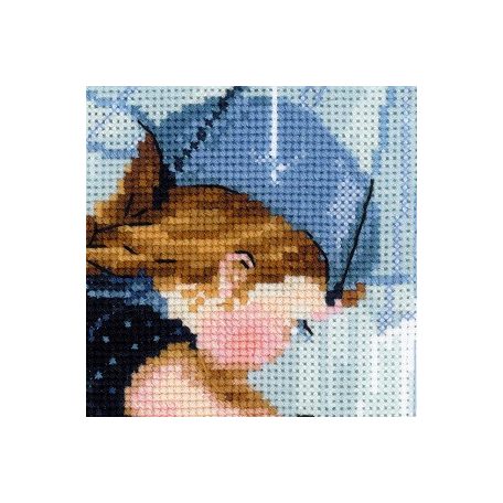 Riolis keresztszemes készlet - Az esernyő alatt - 1720