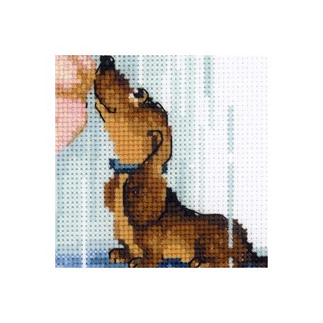 Riolis keresztszemes készlet - Az esernyő alatt - 1720