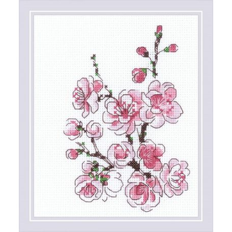 Riolis keresztszemes készlet  - Cseresznyevirág - 1818