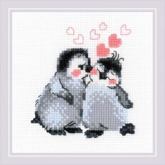Riolis keresztszemes készlet - Pingvin szerelem - 2010