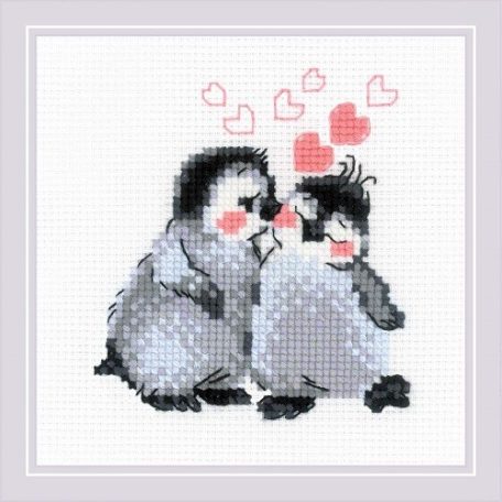 Riolis keresztszemes készlet - Pingvin szerelem - 2010