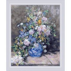   Riolis keresztszemes készlet - Tavaszi csokor Renoir festménye után - 2137