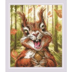 Riolis keresztszemes készlet - Erdei lakoma