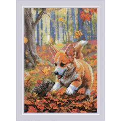 Riolis keresztszemes készlet - Erdei találkozó