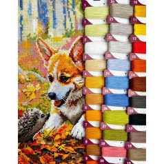 Riolis keresztszemes készlet - Erdei találkozó