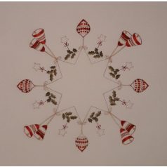   Rico előnyomott terítő készlet - Harangok és magyal ág - 25903.00.67