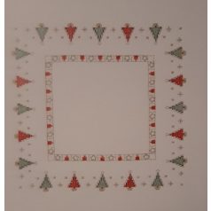   Rico előnyomott terítő készlet - Karácsonyi fenyőfák - 25903.00.68