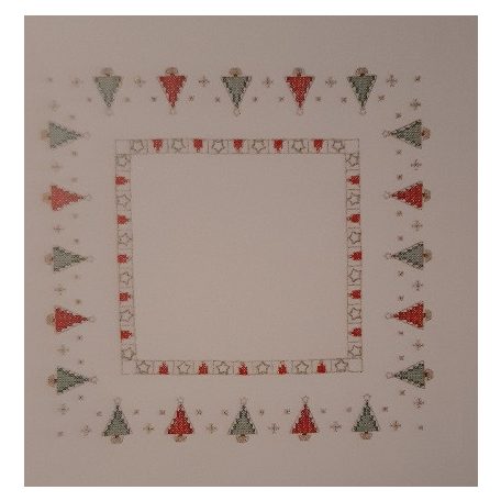 Rico előnyomott terítő készlet - Karácsonyi fenyőfák - 25903.00.68