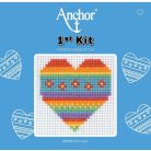 Anchor 1st Kit keresztszemes készlet gyerekeknek - Szív - 3690000-10011