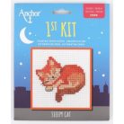 Anchor 1st Kit keresztszemes készlet gyerekeknek - Alvó cica - 10035