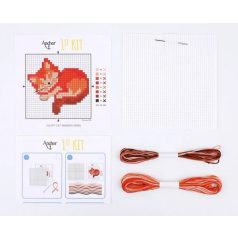   Anchor 1st Kit keresztszemes készlet gyerekeknek - Alvó cica - 10035