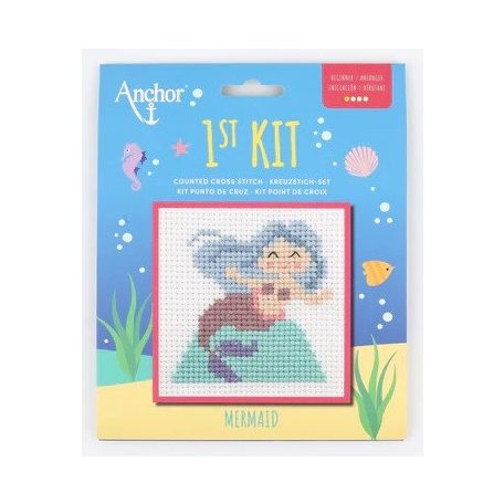 Anchor 1st Kit keresztszemes készlet gyerekeknek - Hableány - 10036