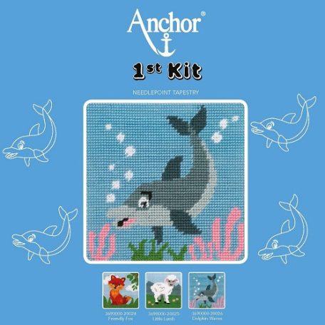 Anchor 1st Kit gobelin készlet gyerekeknek - Delfin – 3690000-20026