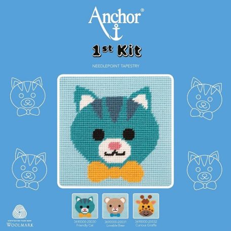 Anchor 1st Kit gobelin készlet gyerekeknek - Cirmos cica – 3690000-20030