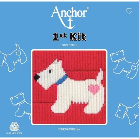 Anchor 1st Kit hosszúöltéses készlet gyerekeknek - Piros kutya - 30009