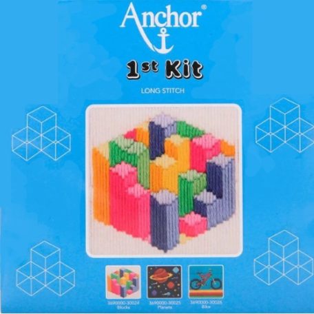 Anchor 1st Kit hosszúöltéses készlet gyerekeknek - Blocks - 30024