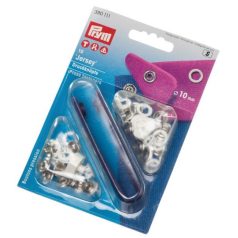 Prym Jersey fém patent - 390111 - fehér