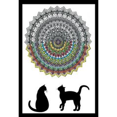 Zenbroidery - Macskás mandala- 4002