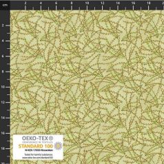 Stof Basic pamutvászon – sárga vonalak - 4514-034