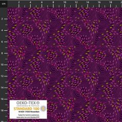 Stof Basic pamutvászon – lila sejtminta - 4514-039