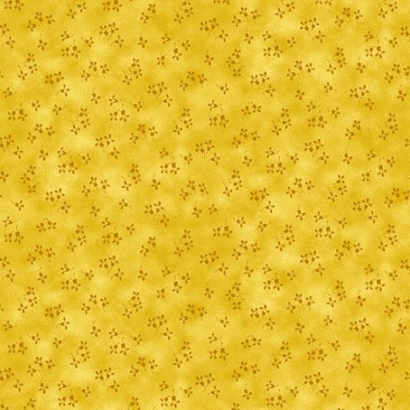 Stof Fabrics pamutvászon - Sárga - kis virágokkal - 4515-208