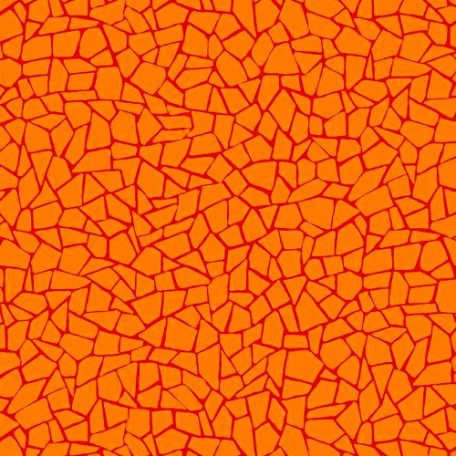 Stof Fabrics pamutvászon - Narancssárga - piros vonalakkal - 4515-259