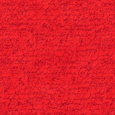   Stof Fabrics pamutvászon - Piros - írott mintával - 4515-277
