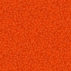   Stof Fabrics pamutvászon - Narancssárga - sárga levélmintával - 4515-303