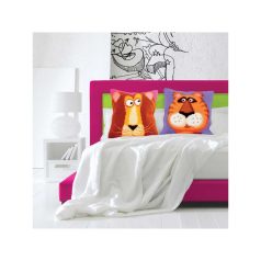 CDA keresztszemes párna - Leó az oroszlán - 5180