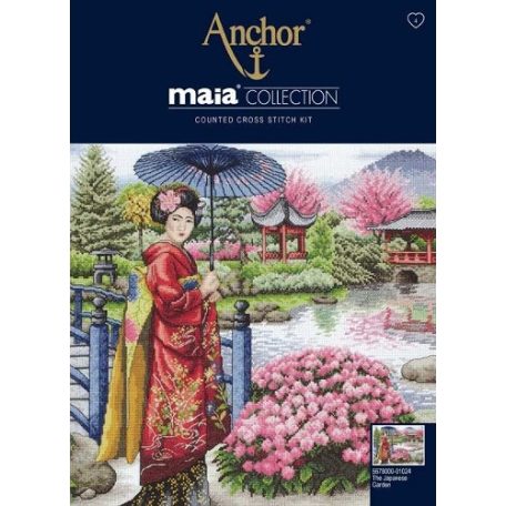 Anchor Maia Collection - Japán kert keresztszemes készlet - 01024