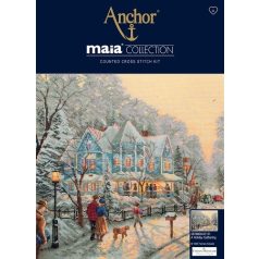   Anchor Maia Collection -Ünnepi összejövetel keresztszemes készlet - 01131