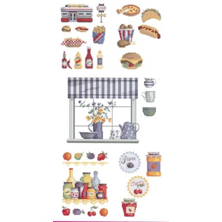 Konyha 5800- keresztszemes mintafüzet