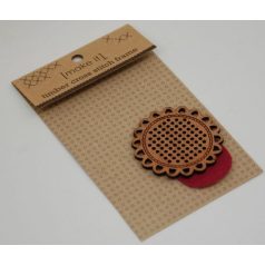 Make It - Hímezhető fa medál - Virág - 585167B