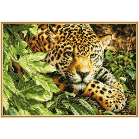 Dimensions keresztszemes készlet - Pihenő leopárd - 70-35300