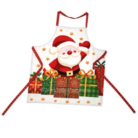 Makower kötény panel Mikulás mintával - 706MO