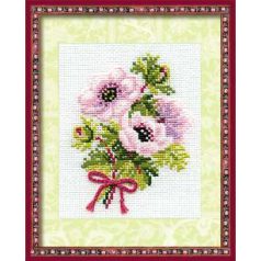   Riolis 790 - Szellőrózsa  keresztszemes készlet -13 x 16 cm