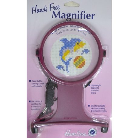 Hemline szabadkezes nagyító - bordó - 988