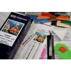 Riolis Diamond Mosaic készlet - Nyári cicák - AM0048